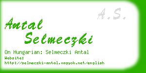 antal selmeczki business card